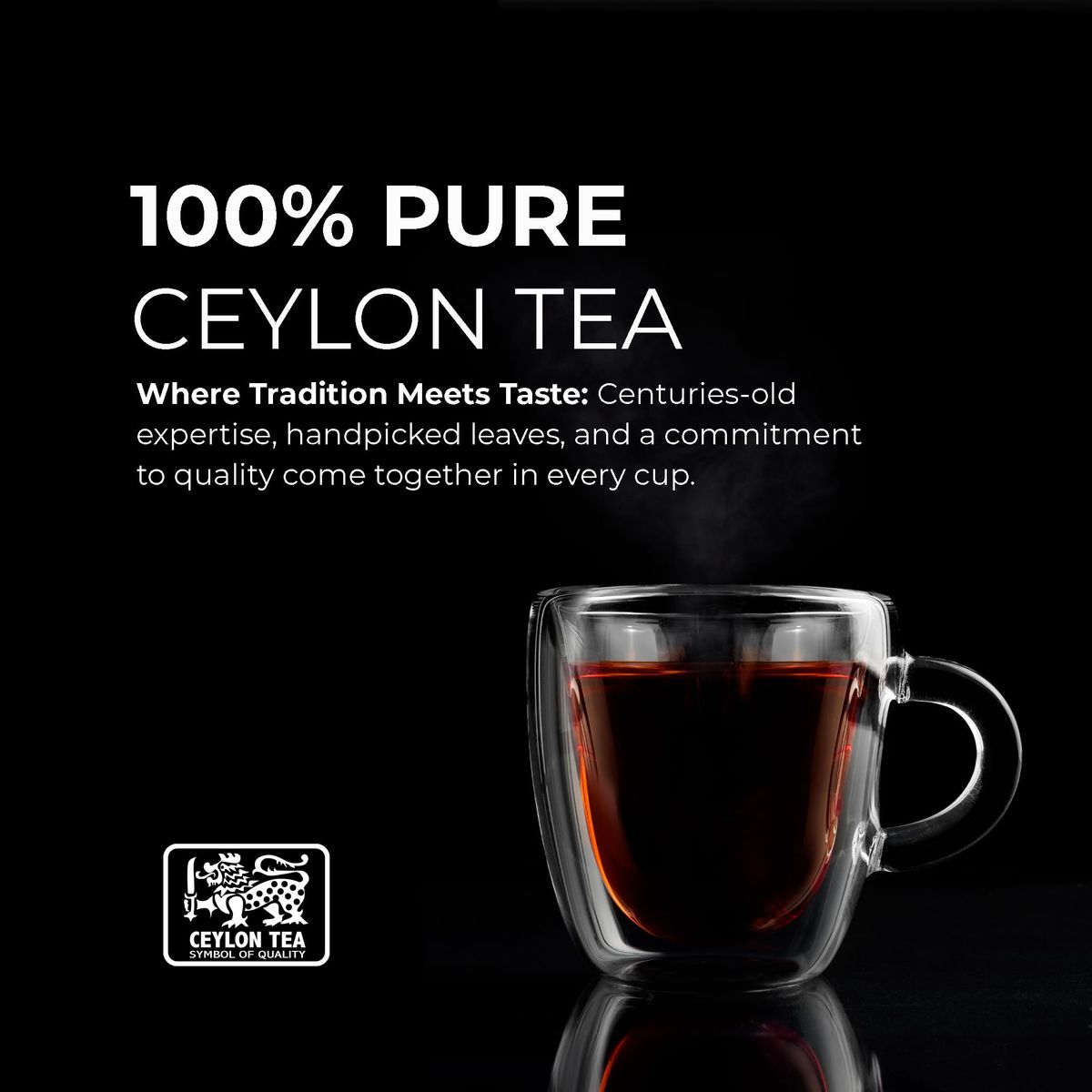 Masala Chai Tea  Loose Leaf Pure Ceylon Tea with Spices of Cardamom Cinnamon Nutmeg and Ginger  Resealable Pouch Housed in a Luxurious Decorative Tin Caddy  Elegant Gift Premium Sri Lankan Tea 100g