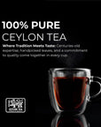 Masala Chai Tea  Loose Leaf Pure Ceylon Tea with Spices of Cardamom Cinnamon Nutmeg and Ginger  Resealable Pouch Housed in a Luxurious Decorative Tin Caddy  Elegant Gift Premium Sri Lankan Tea 100g