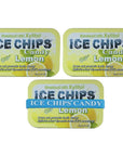 ICE CHIPS Xylitol Candy Tins Lemon 3 Pack  Includes BAND as shown