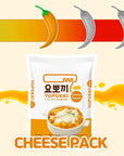 Yopokki Instant Tteokbokki Pack Cheese Pack of 2 Korean Street food with cheese sauce Topokki Rice Cake  Quick  Easy to Prepare