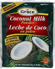 Grace Dry Coconut Milk Powder - 12 pack - No Preservatives No Refrigeration - Just Add Water - Milk Substitute - Coffee Creamer, Smoothies, Baking, Camping, Curries - Bonus Recipe eBook - 1.76 oz