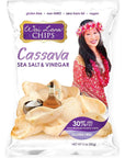 Cassava Chips Sea Salt and Vinegar (6 Pack of 3 Ounce Individual Bags) - Gluten Free, Non-GMO, Vegan, Zero Trans Fats - Wai Lana