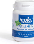 Epic Xylitol Mints  Sugar Free  Aspartame Free Mints Sweetened wXylitol for Dry Mouth  Gum Health Assorted 180Piece Bottle 3 Bottles