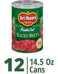 DEL MONTE FRESH CUT Canned Beets Sliced Canned Vegetables 12 Pack 145 oz Can