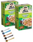 Quaker Instant Oatmeal Dinosaur Eggs Brown Sugar 8176 141 Oz Pack of 2 Includes One Free Scoop with Bag Sealing Clip