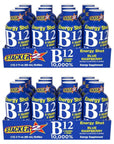 Stacker 2 Blue Raspberry B12 Energy Shot 2oz Pack of 24