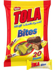 Nestle Tola Milk Chocolate And CaRAMel Wafer Bites - 160G Pouch, Yellow