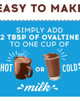 OVALTINE Rich Chocolate Milk Mix 18 oz Canister Pack of 4