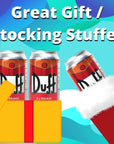 The Simpsons Duff A LOrange Sparkling Beverage 6 Pack with 2 GosuToys Stickers