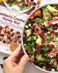 Salad Pizazz Dried Strawberry Flavored Cranberries  Honey Roasted Pecans Walnuts  Almonds Salad Topper  375 Ounce Pack of 12