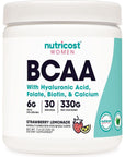 Nutricost BCAA for Women (Strawberry Lemonade, 30 Servings)