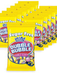 Tootsie Roll Dubble Bubble Sugar Free Bags Pack of 12 35oz Bags