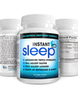 Instant Sleep Complete Natural Sleep Aid Formula Maximum Strength Sleep Support Blend of LTheanine 5HTP Melatonin Magnesium Mucuna Pruriens Extract GABA and Phellodendron Root herb Powder