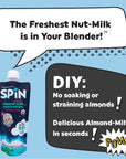 Wilderness Poets SPiN Organic Almond Milk Concentrate Unsweetened  14 Servings  Make Almond Milk or NonDairy Creamer for Coffee Tea Lattes Smoothies 8 Ounce Squeeze Bag