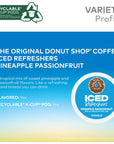 The Original Donut Shop Iced Refreshers Pineapple Passionfruit Flavor Keurig Single Serve KCup Pods 60 Count 6 Packs of 10