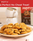 MOTIV Keto Cookies - Chocolate Chip 3-Pack - Low Carb Snacks - Keto Mini Cookies- No Sugar Added Healthy Snack Foods - Grain & Gluten Free Dessert Food - Paleo, Ketogenic, Diabetic Diet Friendly Sweets - Cookie Treat