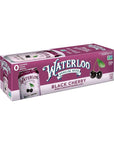 Waterloo Sparkling Water - Black Cherry Naturally Flavored - 12 Fl Oz Cans - Pack of 12