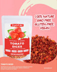 Tomato Dices 40oz 113g 100 Natural Dried Tomato Dices for Sauce Soup Seasonings No Gmo No Additive Vegan