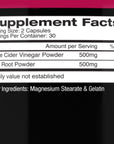 Angry Supplements Apple Cider Vinegar + Beet Root Capsules - 2-Bottles