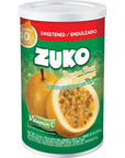 ZUKO PASSION FRUIT Instant Powder Drink Canister No Sugar Needed 334 Oz Pack of 1