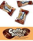 Candy Break Hard Coffee Candy Center Filled Coffee Drops  154 Pound Pack of 1 Share Size Bag  Individiually Wrapped for Freshness