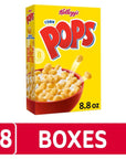 Kelloggs Corn Pops Breakfast Cereal Kids Cereal Family Breakfast Original 18 Boxes