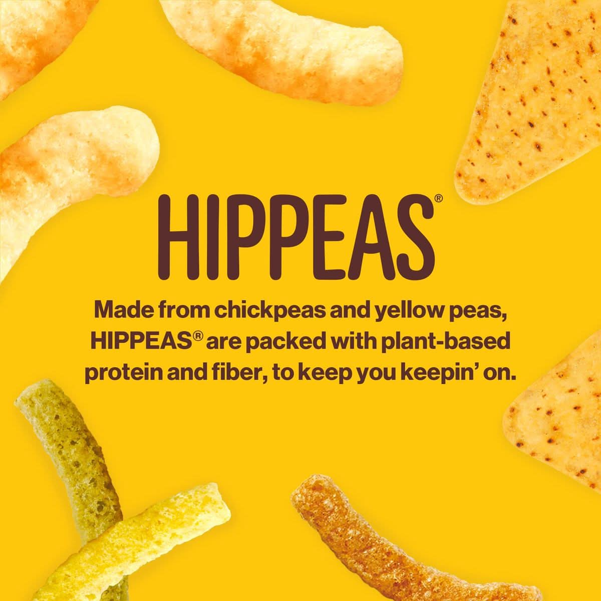 Hippeas Chickpea Puffs Vegan White Cheddar 08 Ounce Pack of 18 3g Protein 2g Fiber Vegan GlutenFree Crunchy Plant Protein Snacks