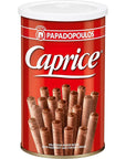 Papadopoulos Caprice Wafer Rolls Hazelnut And Cocoa Cream 115g