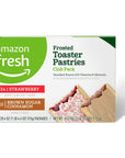 Amazon Fresh Frosted Toaster Pastries Club Pack 24 ct Strawberry  12 ct Brown Cinnamon Sugar