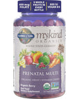 Garden of Life Organics Prenatal Gummies Multivitamin with Vitamin D3, B6, B12, C & Folate for Healthy Fetal Development - Organic, Non-GMO, Gluten-Free, Vegan, Berry Flavor, 30 Day Supply