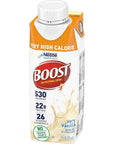 Boost Very High Calorie Nutritional Drink, Very Vanilla - 8 FL OZ (Pack of 12)