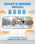 G Fuel Soda Ice Candy Flavored Energy Drink  Inspired by Naruto Shippuden 16 oz can 12pack case