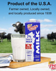 Prairie Farms  Shelf Stable Milk 2 Percent Reduced Fat Boxed UHT Ultra Pasteurized Milk Vitamin D White Milk  Preservative and Hormone Free Gluten Free Kosher Made in USA 1 Quart  4 Pack