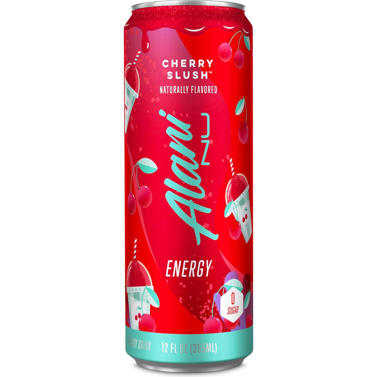 Alani Nu CHERRY SLUSH Sugar Free Low Calorie Energy Drinks  200mg Caffeine  Pre Workout Performance with Antioxidants  Biotin B Vitamins  Zero Sugar  10 Calories  12 Fl Oz Cans 12 Pack