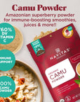 Navitas Organics Camu Camu Powder 3 oz Bag 17 Servings  Organic NonGMO GlutenFree