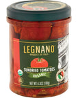 Organic Sundried Tomatoes by Legnano  Authentic Italian Sun Dried Tomatoes  USDA Organic and Non GMO Certified  Made in Italy  63 oz Jar