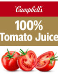 Campbells 100 Tomato Juice 55 fl oz Can 48 Pack