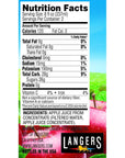 Langers 100 Apple Juice 152 oz Pack of 12