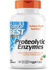 Doctor's Best Proteolytic enzymes, Digestion, Muscle, Joint, Non-GMO, Gluten Free, Vegetarian, 90 Veggie Caps