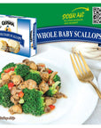 GEISHA Whole Baby Scallops 375ozPack of 12 Baby Scallops  Zero Trans Fat  Farm Raised  Good Source of Protein