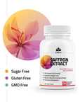 Zaffrus - Pure Saffron Extract to Enhance Mood, Eye Support, General Health Support. 60 Dietary Capsules (88.5 mg)