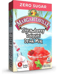 Margaritaville Singles To Go Water Drink Mix  Strawberry Daiquiri Flavored NonAlcoholic Powder Sticks 4 Boxes with 6 Packets Each  24 Total Servings 065 Ounce Pack of 4