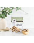 Hudson Pecan  Praline Pecans  Gourmet Delight in Every Bite  8oz Resealable Pack for Freshness  Irresistible Southern Sweetness  Perfect for Snacking Baking and Gifting  One Pack of Delectable Pecan Pralines