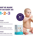 Ready Set Food | Early Allergen Introduction Mix-ins for Babies 4+ Mo | Stage 1 - 30 Days | Top 3 Allergens - Organic Peanut Egg Milk | Safe Easy Effective | For Bottle or Food | ReadySetFood