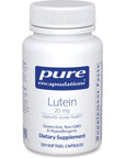 Pure Encapsulations Lutein 20 mg | Hypoallergenic Antioxidant Support for Healthy Visual Function | 120 Softgel Capsules