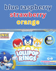 Imaginings 3 Sonic the Hedgehog Individually Wrapped Lollipop Rings Knuckles and Tails Decorated Candy Birthday Party Favors 18 Count