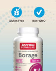 Jarrow Formulas Borage 1200 mg - 120 Softgels - Highest Potency Source of GLA - Supports Skin Health & Immune Function - Support for Mild PMS Discomfort - Up to 120 Servings