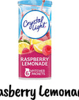 Crystal Light Kid Flavor Variety Pack Of 6  12 Quart Canisters  1 Each Of Lemonade Pink Lemonade Fruit Punch Concord Grape Strawberry Orange Banana Raspberry Lemonade Bundled with a stirring Spoon