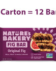 Nature’s Bakery Whole Wheat Fig Bars, Original Fig, Real Fruit, Vegan, Non-GMO, Snack bar, 1 box with 12 twin packs (12 twin packs)