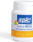 Epic Xylitol Mints  Sugar Free  Aspartame Free Mints Sweetened wXylitol for Dry Mouth  Gum Health Assorted 180Piece Bottle 3 Bottles